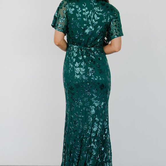 Baltic Born Esme Sequin Dress | Emerald Size LL - NWT - Picture 4 of 5